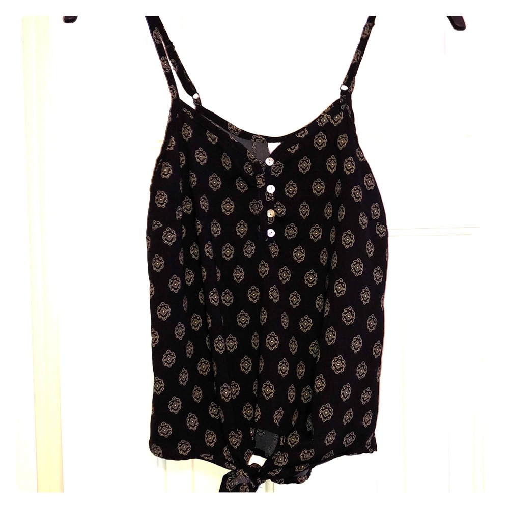 Spaghetti Strap Floral Mandala Top